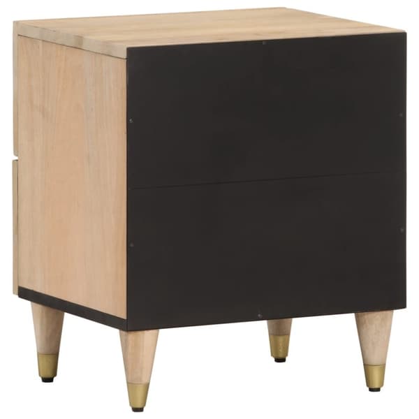 vidaXL Nattbord 40x33x46 cm heltre mango