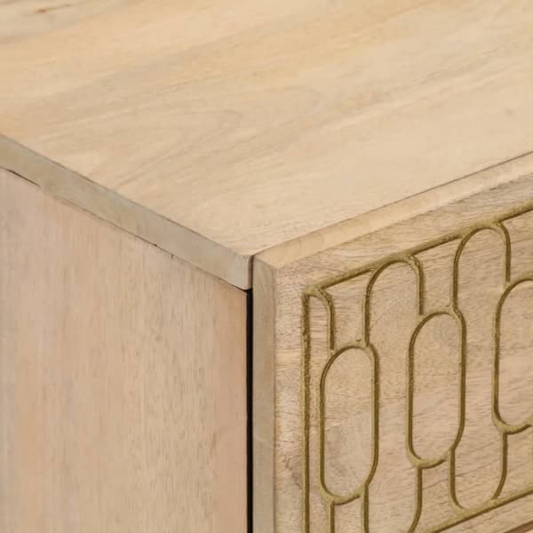 vidaXL Nattbord 40x33x46 cm heltre mango