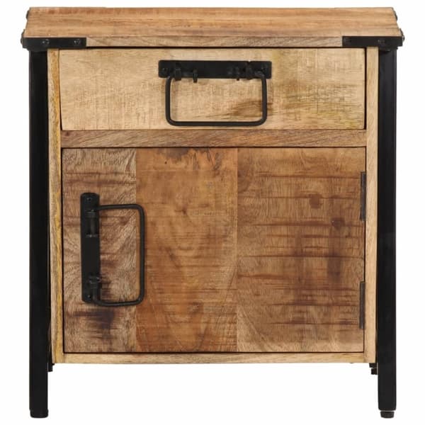 vidaXL sengebord 40x30x42 cm massivt mangotræ