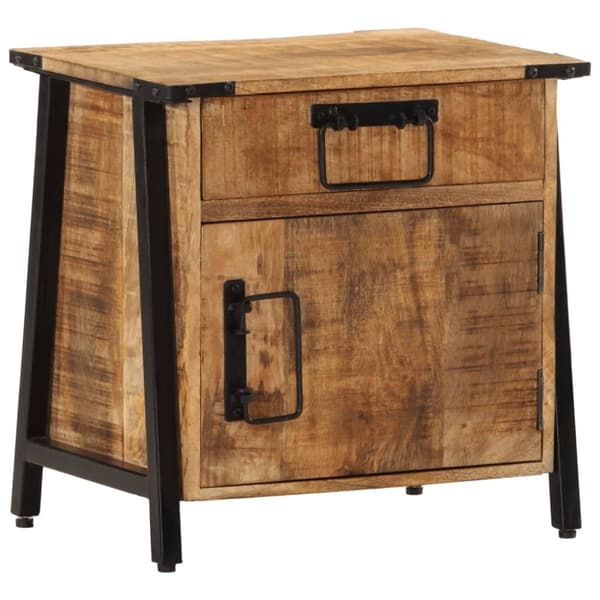 vidaXL sengebord 40x30x42 cm massivt mangotræ