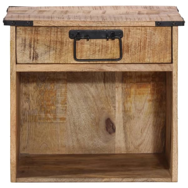 vidaXL sengebord 40x30x37 cm massivt mangotræ