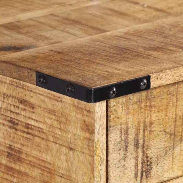 vidaXL sengebord 40x30x37 cm massivt mangotræ