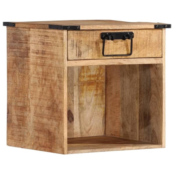 vidaXL sengebord 40x30x37 cm massivt mangotræ