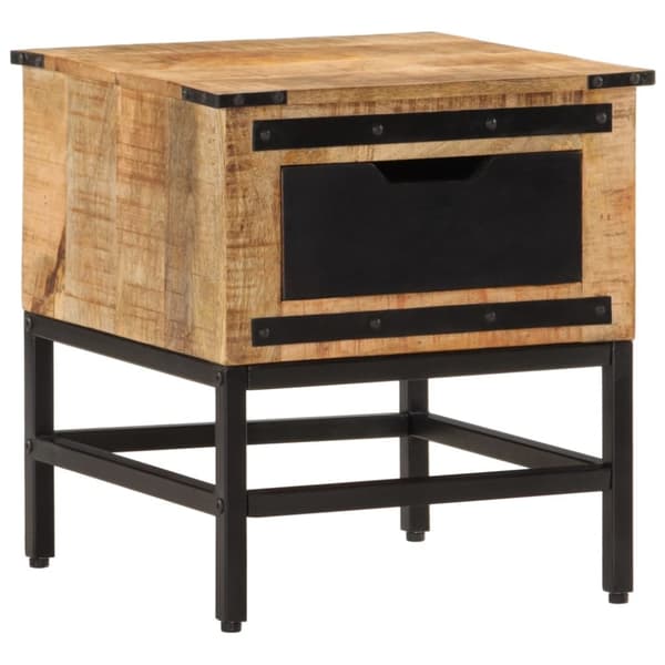 vidaXL Nattbord 40x40x45 cm heltre mango