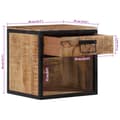 Miniatyrbilde 9 av 10: vidaXL Nattbord 40x35x40 cm heltre mango