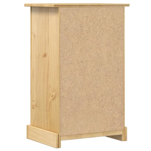 vidaXL Sängbord Corona 53x39x84 cm massiv furu