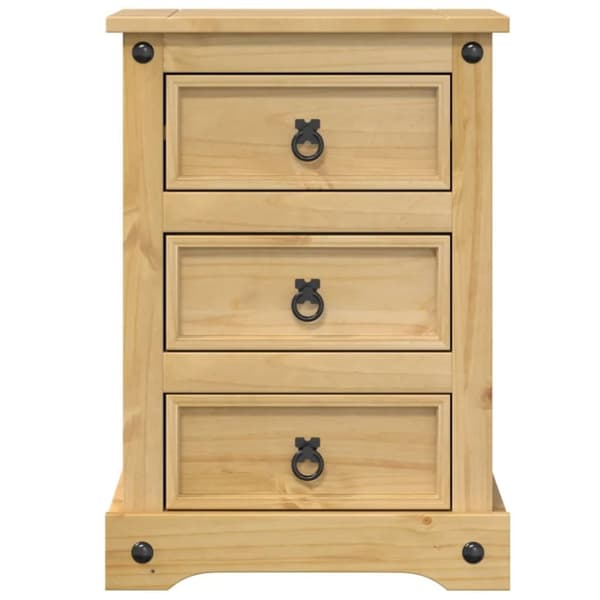 vidaXL sengebord Corona 45x35x64 cm massivt fyrretræ
