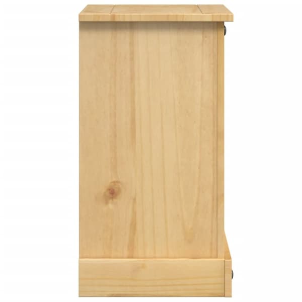 vidaXL sengebord Corona 45x35x64 cm massivt fyrretræ