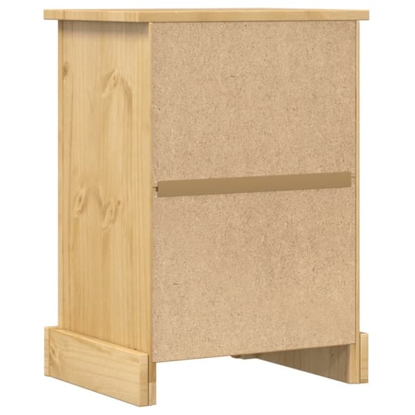 vidaXL Sängbord Corona 45x35x64 cm massiv furu