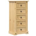 Miniatyrbilde 1 av 8: vidaXL Nattbord Corona 53x39x103 cm heltre furu