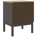 Miniatyrbillede 6 af 11: vidaXL sengebord 45x39x57 cm massivt fyrretræ grå