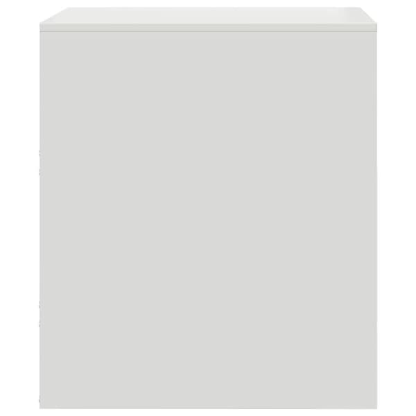 vidaXL sengeborde 2 stk. 34,5x39x44 cm stål hvid