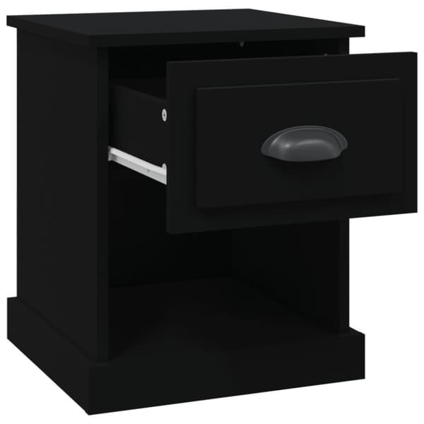 vidaXL sengeborde 2 stk. 39x39x47,5 cm konstrueret træ sort - Natborde