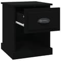 Miniatyrbillede 8 af 11: vidaXL sengeborde 2 stk. 39x39x47,5 cm konstrueret træ sort -  Natborde