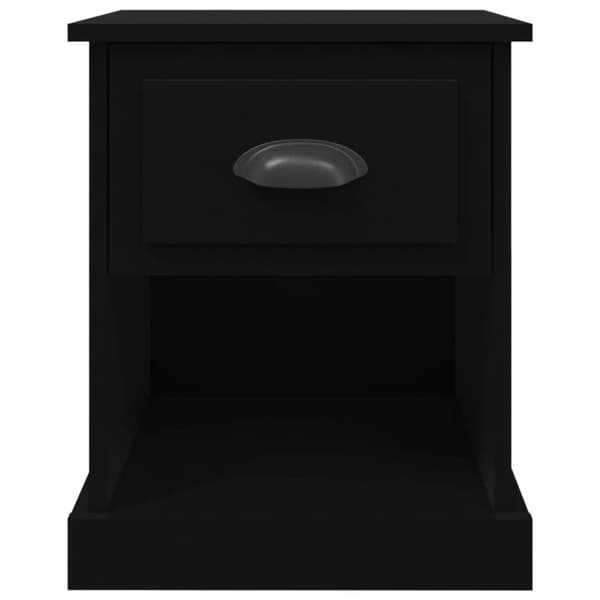 vidaXL sengeborde 2 stk. 39x39x47,5 cm konstrueret træ sort - Natborde