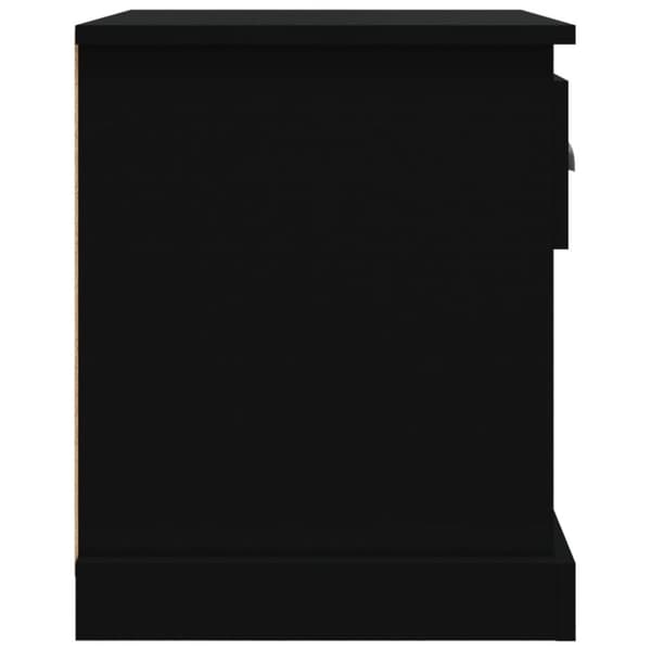 vidaXL sengeborde 2 stk. 39x39x47,5 cm konstrueret træ sort - Natborde