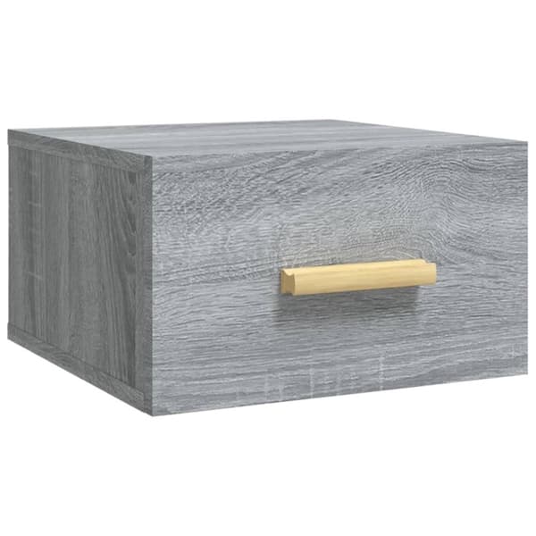 vidaXL Väggmonterade sängbord 2 st grå sonoma 35x35x20 cm - Nattduksbord