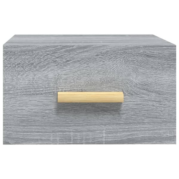 vidaXL Väggmonterade sängbord 2 st grå sonoma 35x35x20 cm - Nattduksbord