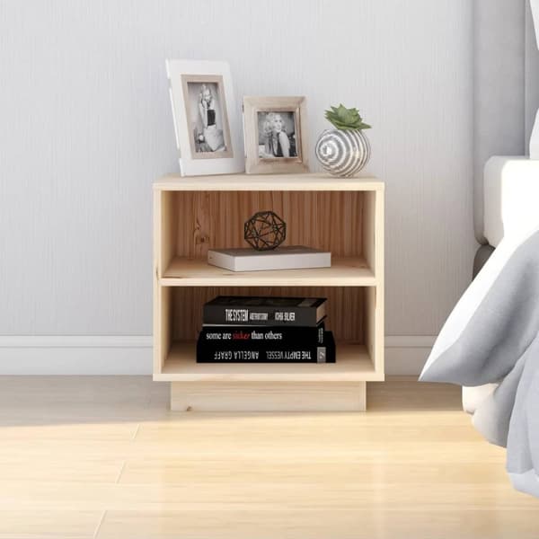 vidaXL sengeborde 2 stk. 40x34x40 cm massivt fyrretræ -  Natborde