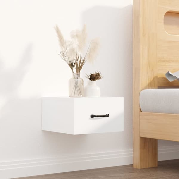 vidaXL væghængte sengeborde 2 stk. 35x35x20 cm hvid - Natborde