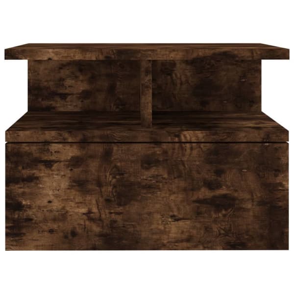 vidaXL væghængte natborde 2 stk. 40x31x27 cm konstrueret træ røget eg - Natborde