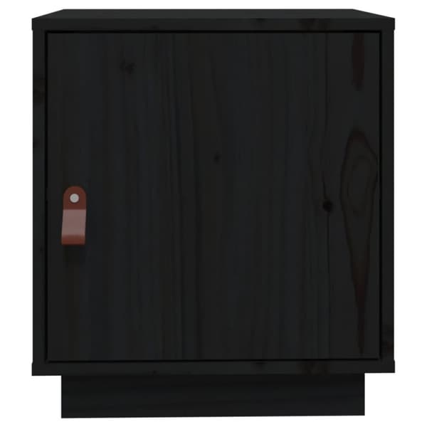 vidaXL Yöpöydät 2 kpl musta 40x34x45 cm täysi mänty - Yöpöydät