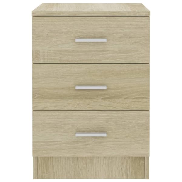 vidaXL Sängbord sonoma ek 38x35x56 cm konstruerat trä - Nattduksbord