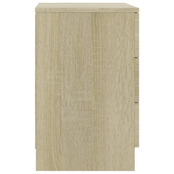 vidaXL Sängbord sonoma ek 38x35x56 cm konstruerat trä - Nattduksbord
