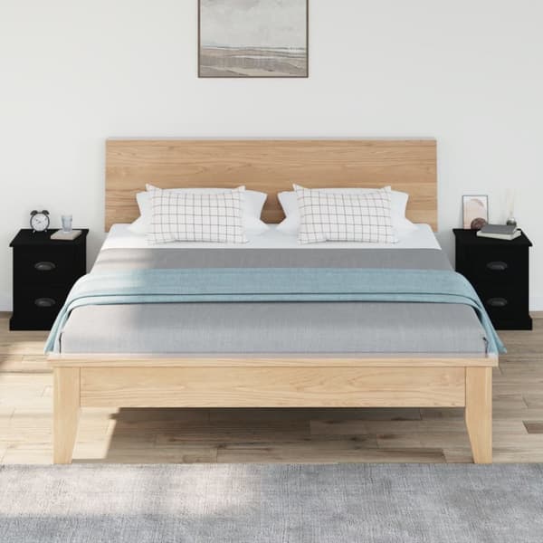 vidaXL Yöpöydät 2 kpl musta 39x39x47,5 cm tekninen puu -  Yöpöydät
