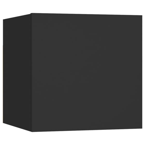 vidaXL Sängbord svart 30,5x30x30 cm konstruerat trä - Nattduksbord