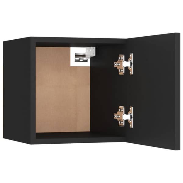 vidaXL Sängbord svart 30,5x30x30 cm konstruerat trä - Nattduksbord