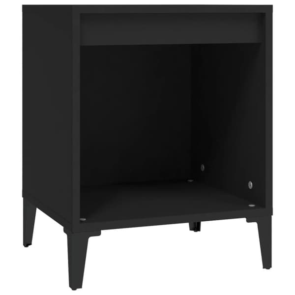 vidaXL Sängbord 2 st svart 40x35x50 cm - Nattduksbord