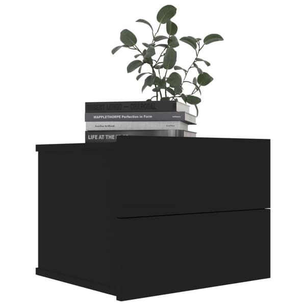 vidaXL Yöpöydät 2kpl musta 40x30x30 cm tekninen puu - Yöpöydät