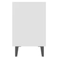 Miniatyrbillede 6 af 8: vidaXL sengebord med metalben 40x30x50 cm hvid -  Natborde