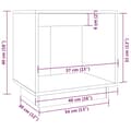 Miniatyrbillede 9 af 9: vidaXL sengeborde 2 stk. 40x30x40 cm massivt fyrretræ -  Natborde