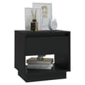 Miniatyrbillede 4 af 8: vidaXL sengebord 45x34x44 cm konstrueret træ sort -  Natborde