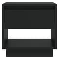 Miniatyrbillede 5 af 8: vidaXL sengebord 45x34x44 cm konstrueret træ sort -  Natborde