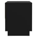 Miniatyrbillede 7 af 8: vidaXL sengebord 45x34x44 cm konstrueret træ sort -  Natborde