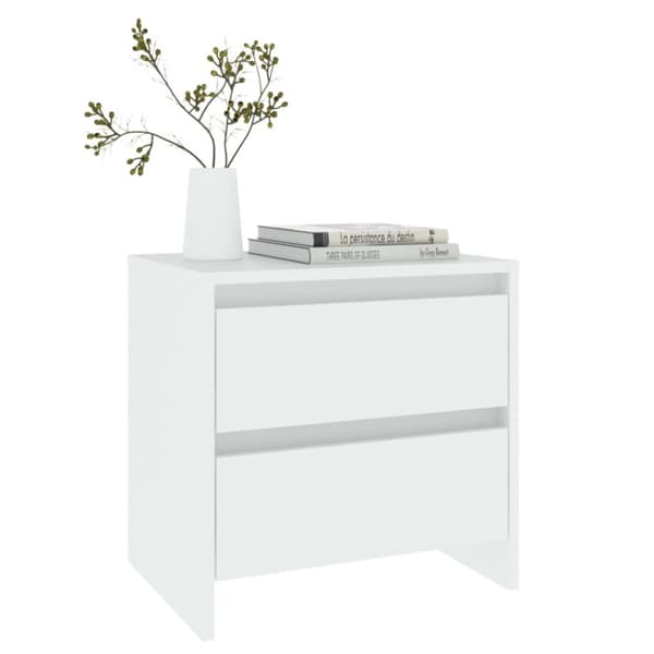 vidaXL sengebord 45x34,5x44,5 konstrueret træ hvid -  Natborde