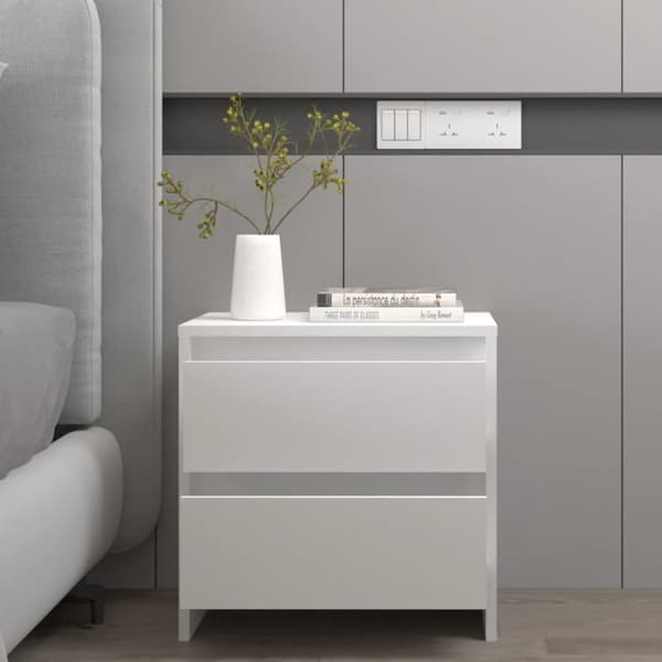 vidaXL sengebord 45x34,5x44,5 konstrueret træ hvid -  Natborde