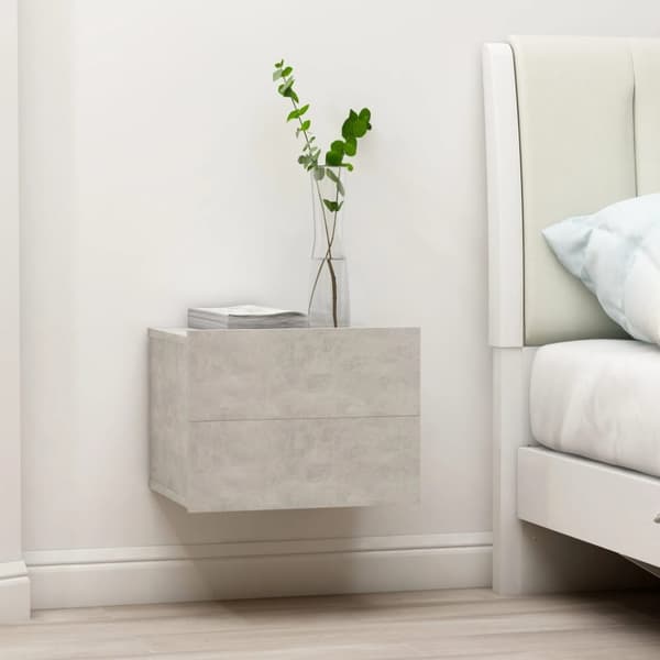 vidaXL Yöpöytä betoninharmaa 40x30x30 cm tekninen puu - Yöpöydät