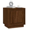 Miniatyrbillede 5 af 11: vidaXL sengeborde 2 stk. 44x35x45 cm konstrueret træ brun egetræsfarve -  Natborde