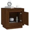 Miniatyrbillede 6 af 11: vidaXL sengeborde 2 stk. 44x35x45 cm konstrueret træ brun egetræsfarve -  Natborde