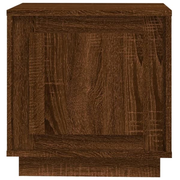 vidaXL sengeborde 2 stk. 44x35x45 cm konstrueret træ brun egetræsfarve -  Natborde