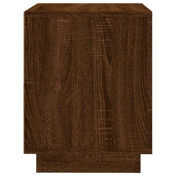 vidaXL sengeborde 2 stk. 44x35x45 cm konstrueret træ brun egetræsfarve - Natborde