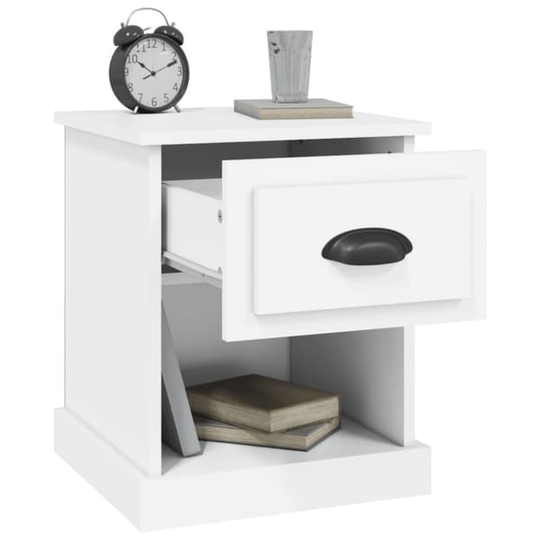 vidaXL Sängbord 2 st vit 39x39x47,5 cm konstruerat trä -  Nattduksbord