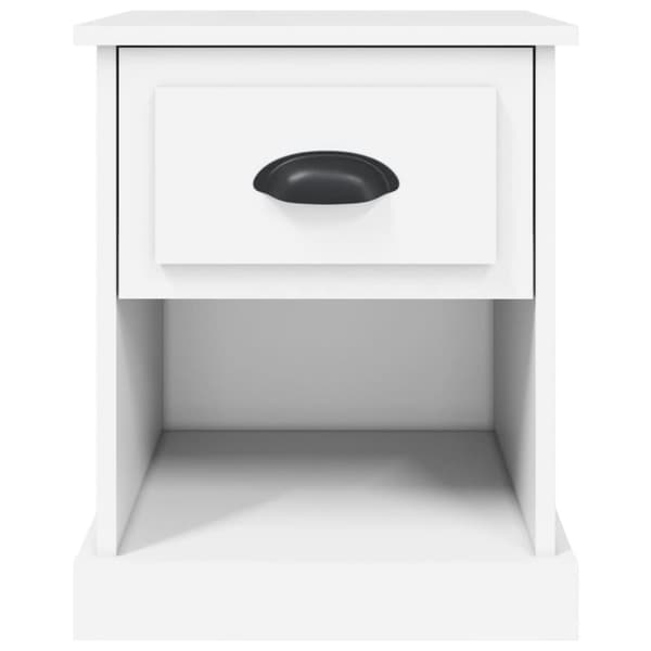 vidaXL Sängbord 2 st vit 39x39x47,5 cm konstruerat trä - Nattduksbord