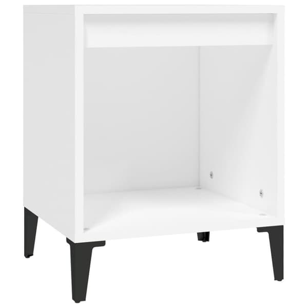 vidaXL Sängbord 2 st vit 40x35x50 cm - Nattduksbord