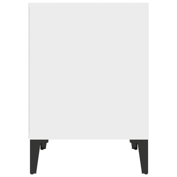 vidaXL Sängbord 2 st vit 40x35x50 cm - Nattduksbord