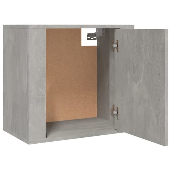vidaXL Väggmonterat sängbord 2 st Betonggrå 50x30x47 cm - Nattduksbord